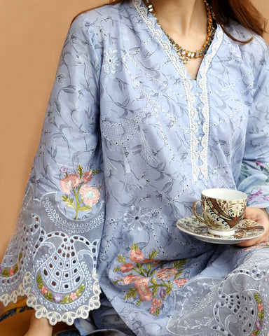 Designer Three Pieces | Roop-VI | Soft Print Cotton Lawn