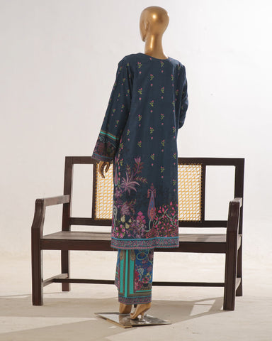 Digital Printed Two Piece | Gown-Inner-Bottom | Fusion-II | Khaddar