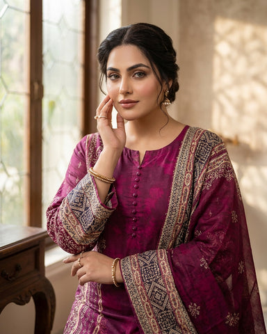 Mahira - Embroidered - Premium Khaddar