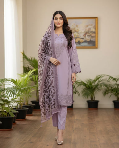 Designer Three Piece | Imsaal | Premium Winter Cotton