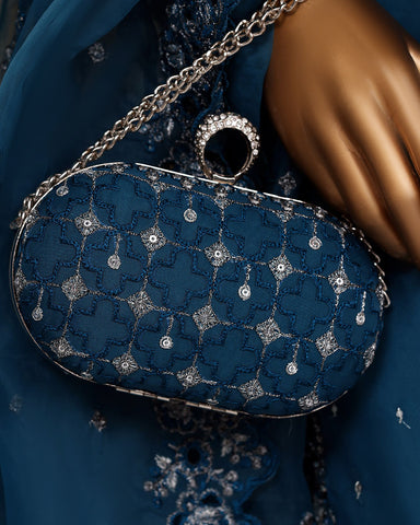 Formal Three Piece | Embroidered Festive-Falsafa | Premium Organza