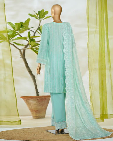 Three Piece Formals | Embroidered - White & White - Eid Special | Premium Lawn
