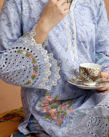 Designer Three Pieces | Roop-VI | Soft Print Cotton Lawn