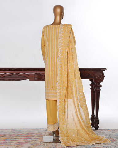 Three Piece Formals | Embroidered - White & White - Eid Special | Premium Lawn