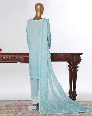 Three Piece Formals | Embroidered - White & White - Eid Special | Premium Lawn