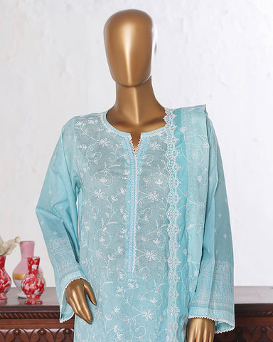 Three Piece Formals | Embroidered - White & White - Eid Special | Premium Lawn