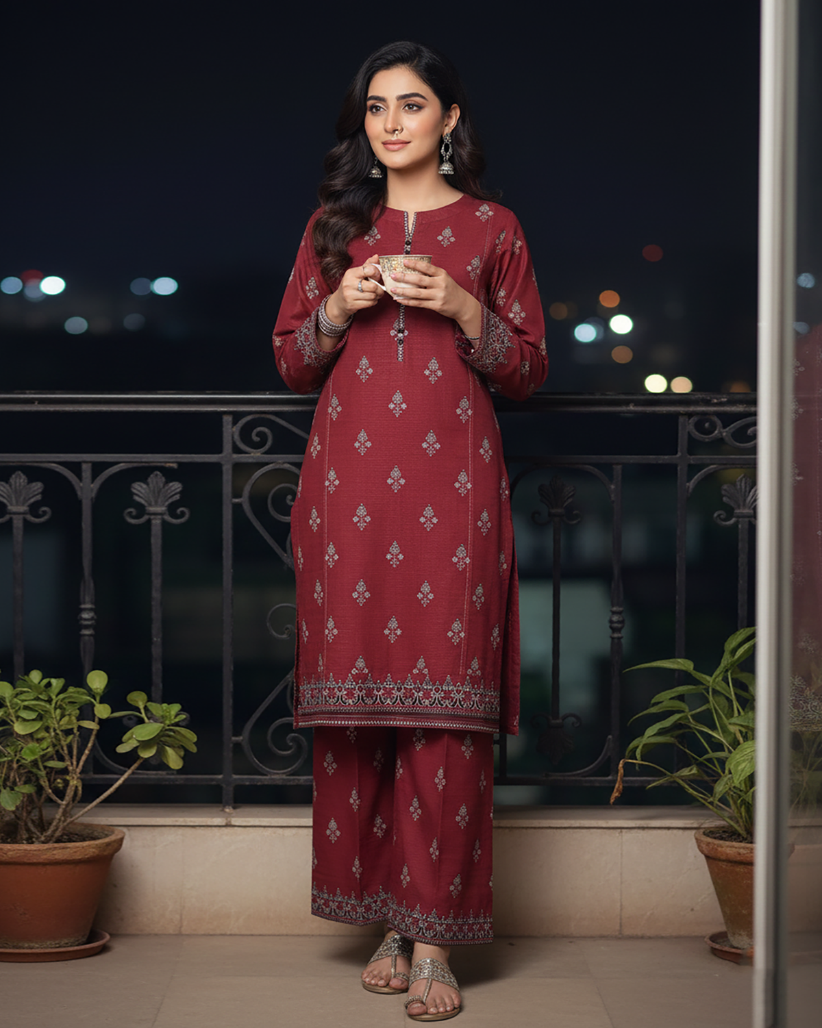 Designer Embroidered Two Piece | Co-Ords | Premium Khaddar