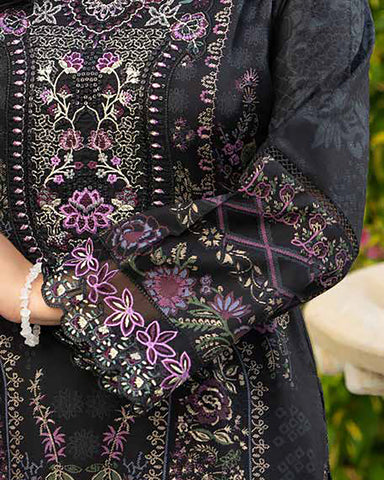 Designer Three Piece | Embroidered - Zouq 2 | Luxury Dhanak