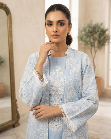 Semi Western Co-Ord Set | Designer - Vaniya | Cotton