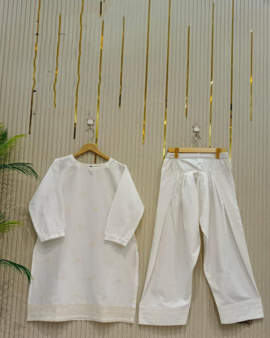 Designer Embroidered Shirt | Azadi Special | Cotton Lawn