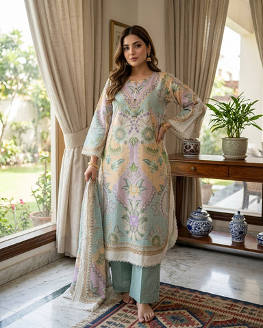 Mahira - Embroidered - Premium Khaddar
