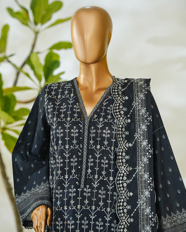 Three Piece Formals | Embroidered - White & White - Eid Special | Premium Lawn
