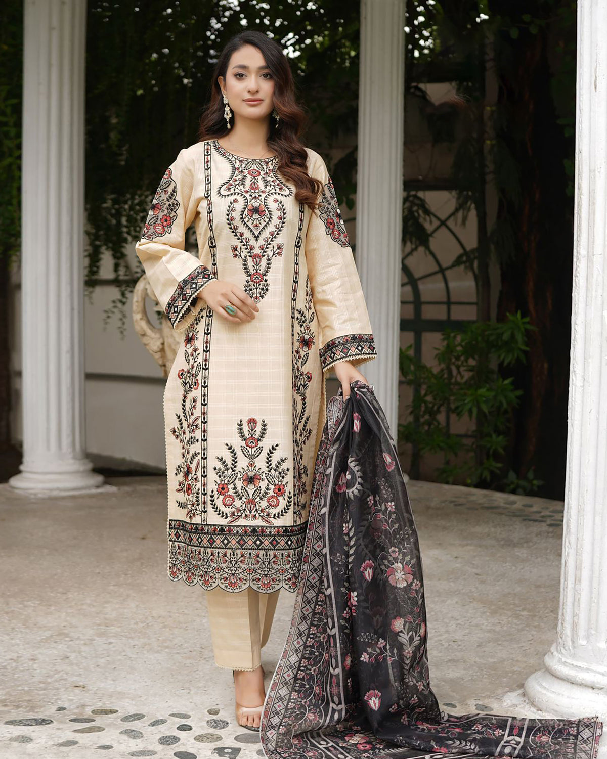 Embroidered Three Piece | Heavy Embroidered | Premium Luxury Lawn