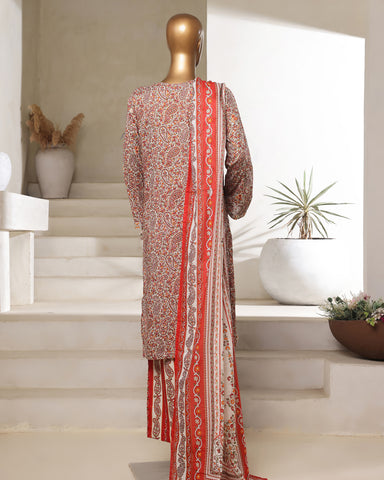 Luxury Three Piece | PrintKari Embroidery| Premium Lawn