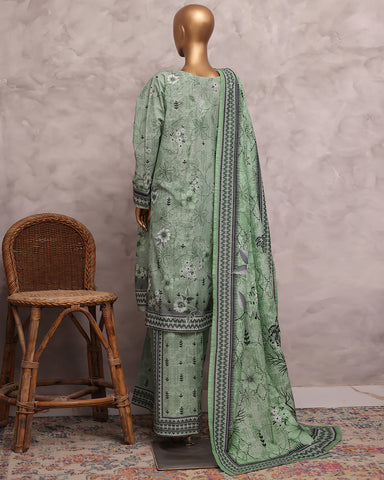 Digital Printed Three Piece | Designer "Hamna" | Soft Khaddar