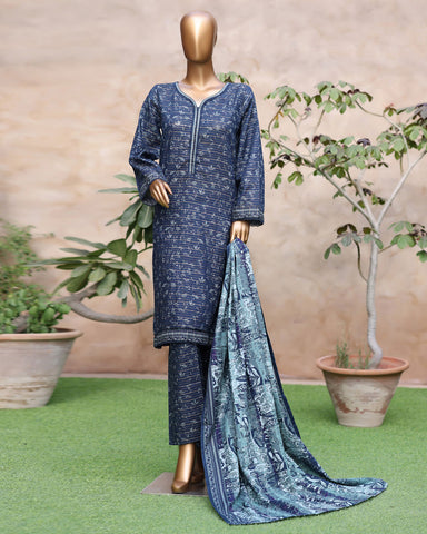 Printed Three Piece | Designer | Premium Khaddar