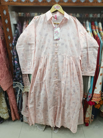 Designer Long Maxis | Printed Floral - Hania Series | Premium Lawn