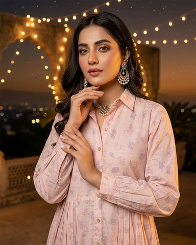 Designer Long Maxis | Printed Floral - Hania Series | Premium Lawn
