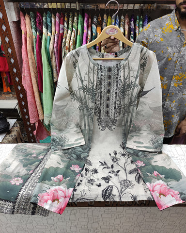 Designer Two Piece | Printed Co-Ord Set - Alyssa Gown | Premium Lawn