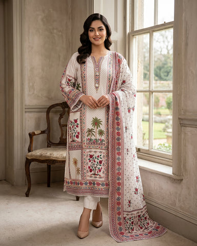 Mahira - Embroidered - Premium Khaddar