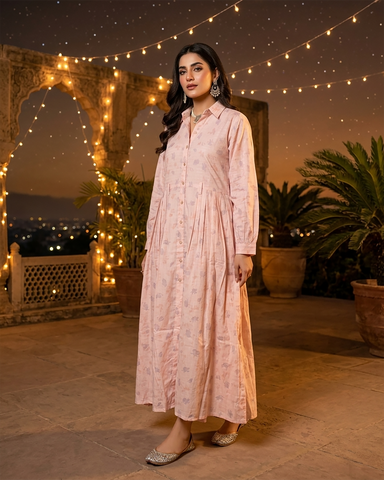 Designer Long Maxis | Printed Floral - Hania Series | Premium Lawn