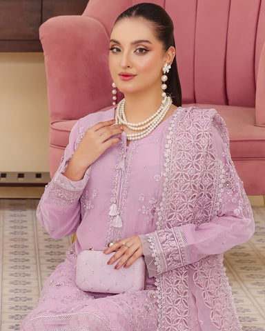 Three Piece Formals | Festive Embroidered - Eliana | Premium Organza