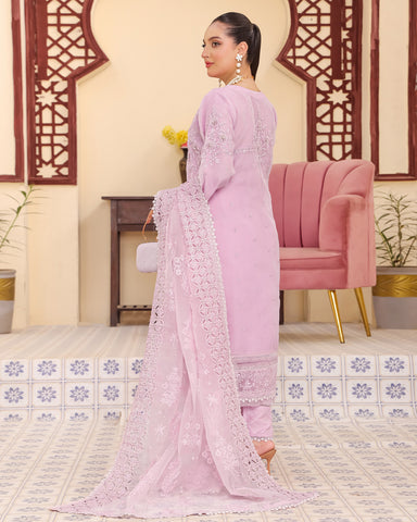 Three Piece Formals | Festive Embroidered - Eliana | Premium Organza