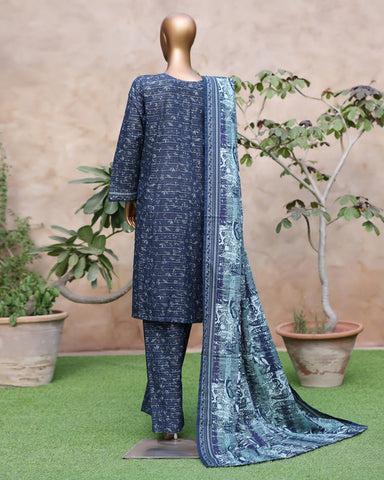 Printed Three Piece | Designer | Premium Khaddar