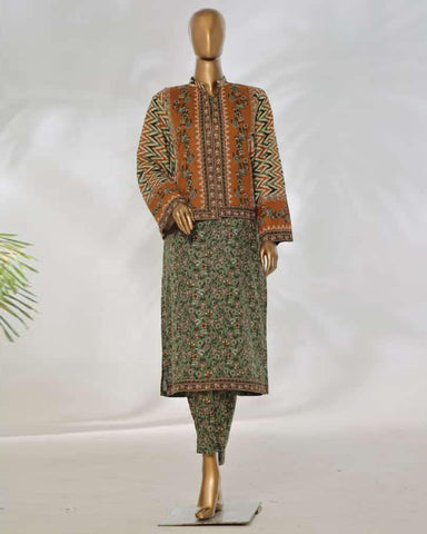 Digital Printed Three Piece | Jacket | Fusion | Khaddar