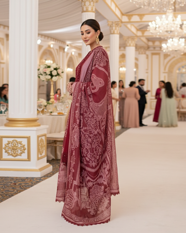 Three Piece Formals | Festive Embroidered - Event Special | Premium Organza