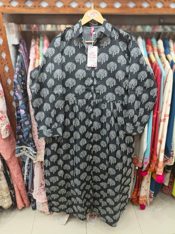 Designer Long Maxis | Printed Floral - Hania Series | Premium Lawn