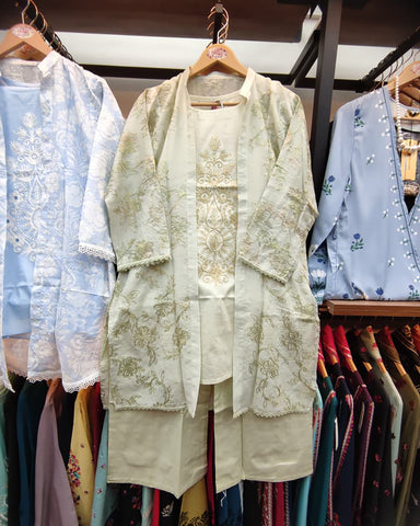 Semi Western Co-Ord Set | Designer - Vaniya | Cotton