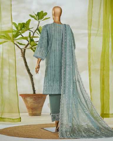 Three Piece Formals | Embroidered - White & White - Eid Special | Premium Lawn