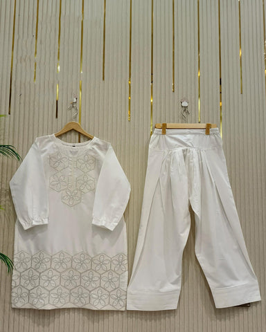 Designer Embroidered Shirt | Azadi Special | Cotton Lawn