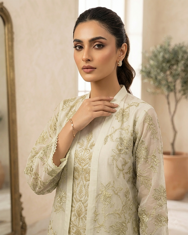 Semi Western Co-Ord Set | Designer - Vaniya | Cotton