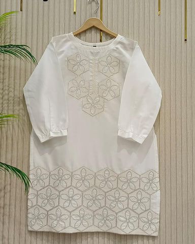 Designer Embroidered Shirt | Azadi Special | Cotton Lawn