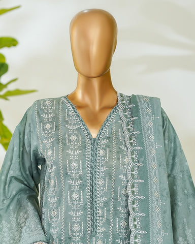 Three Piece Formals | Embroidered - White & White - Eid Special | Premium Lawn
