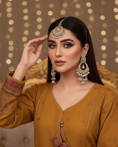 Formal Three Piece | Embroidered Festive-Falsafa | Premium Organza