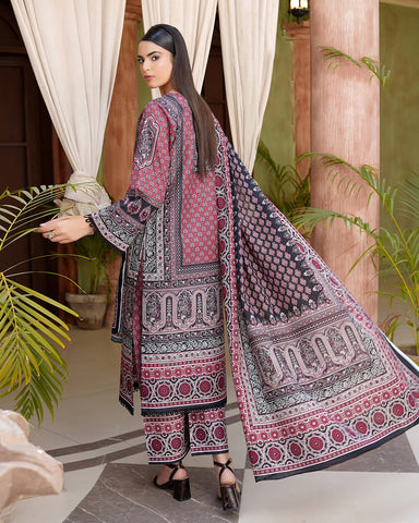 Embroidered Three Piece | Neck Patched Vol-V | Premium Luxury Lawn