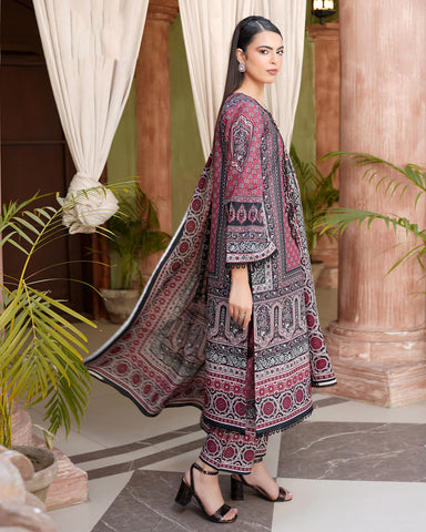 Embroidered Three Piece | Neck Patched Vol-V | Premium Luxury Lawn
