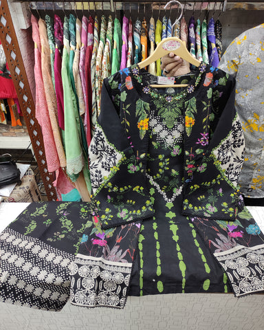 Designer Two Piece | Printed Co-Ord Set - Alyssa Gown | Premium Lawn