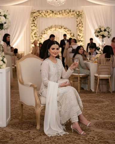 Three Piece Formals | Festive Embroidered - Event Special | Premium Organza