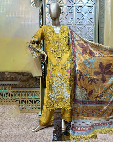 Three Piece Formals | Festive Embroidered - Event Special | Premium Organza