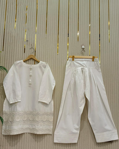 Designer Embroidered Shirt | Azadi Special | Cotton Lawn