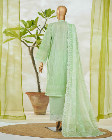 Three Piece Formals | Embroidered - White & White - Eid Special | Premium Lawn