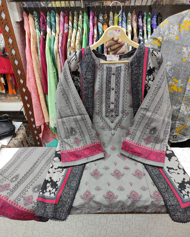Designer Two Piece | Printed Co-Ord Set - Alyssa Gown | Premium Lawn