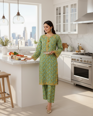 Designer Embroidered Two Piece | Blooming | Winter Khaddar