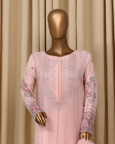 Formal Three Piece | Embroidered Festive-Falsafa | Premium Organza