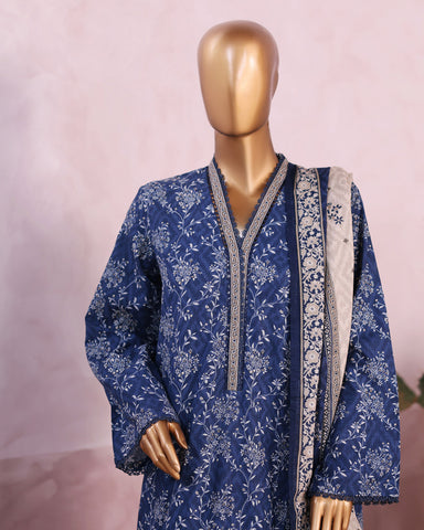 Printed Three Piece | Designer | Premium Khaddar