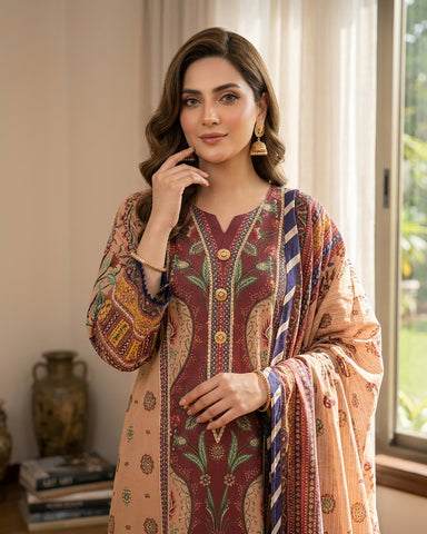 Mahira - Embroidered - Premium Khaddar